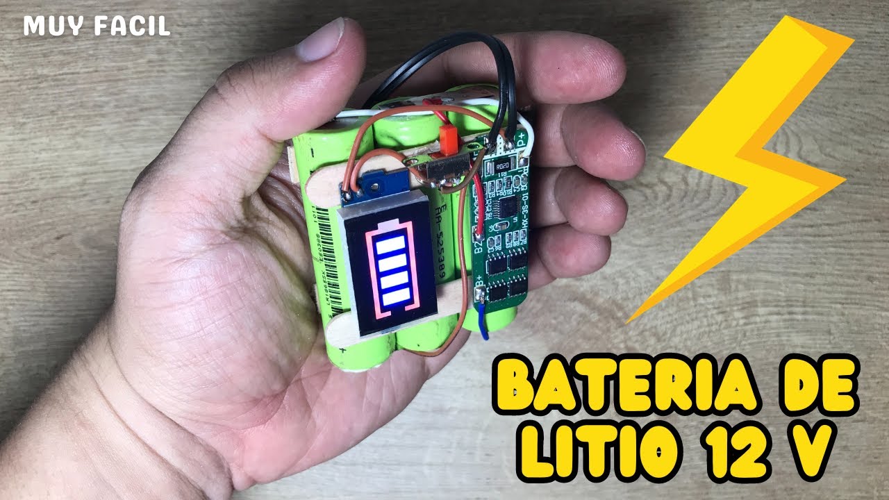 Comó Hacer Una POTENTE BATERIA ó  FUENTE de 12V 2000mAh con Celdas LITIO 18650 BMS || CLHI