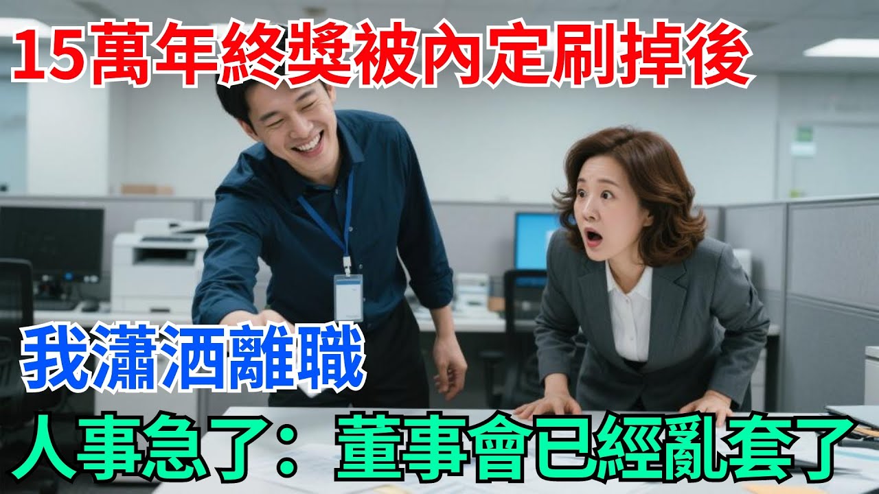 15萬年終獎被內定刷掉後，我瀟洒離職，人事急了：董事會已經亂套了【奇趣天下】#奇聞#社會#完結爽文#職場#職場文化#生活見聞#好奇零零漆#談笑娛生#叉雞