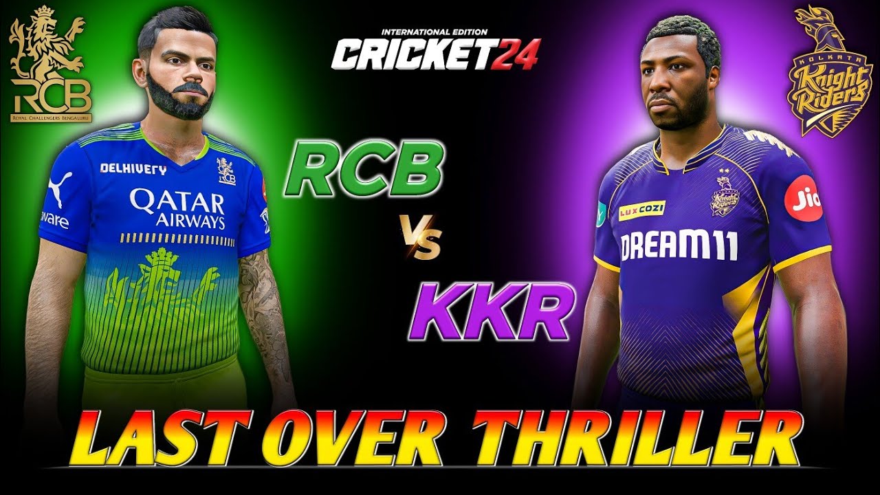 Kohli's Masterclass vs Powerful Russell: KKR vs RCB Highlights - Cricket 24 Gameplay PS5