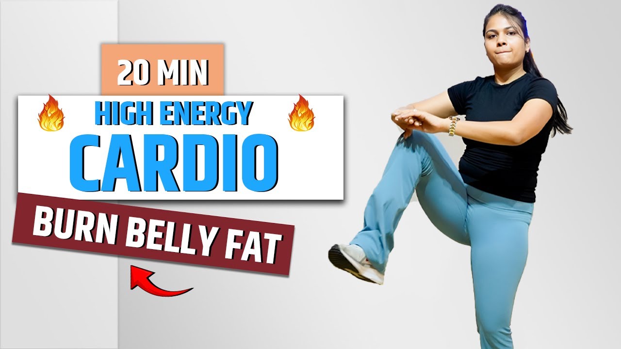 20 Minute High Energy Cardio Exercise | Burn Belly Fat 🔥| Deevy Fit