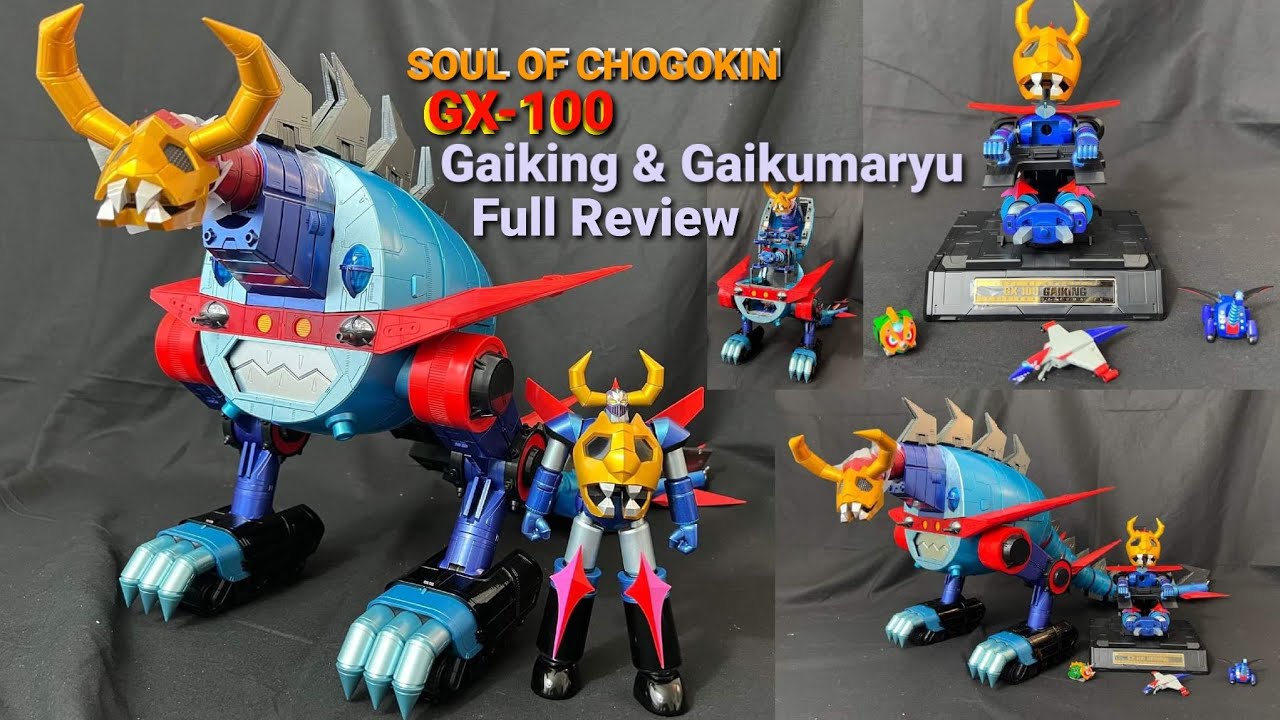 Soul of chogokin GX-100 Gaiking & Gaikumaryu Full Review | 4K
