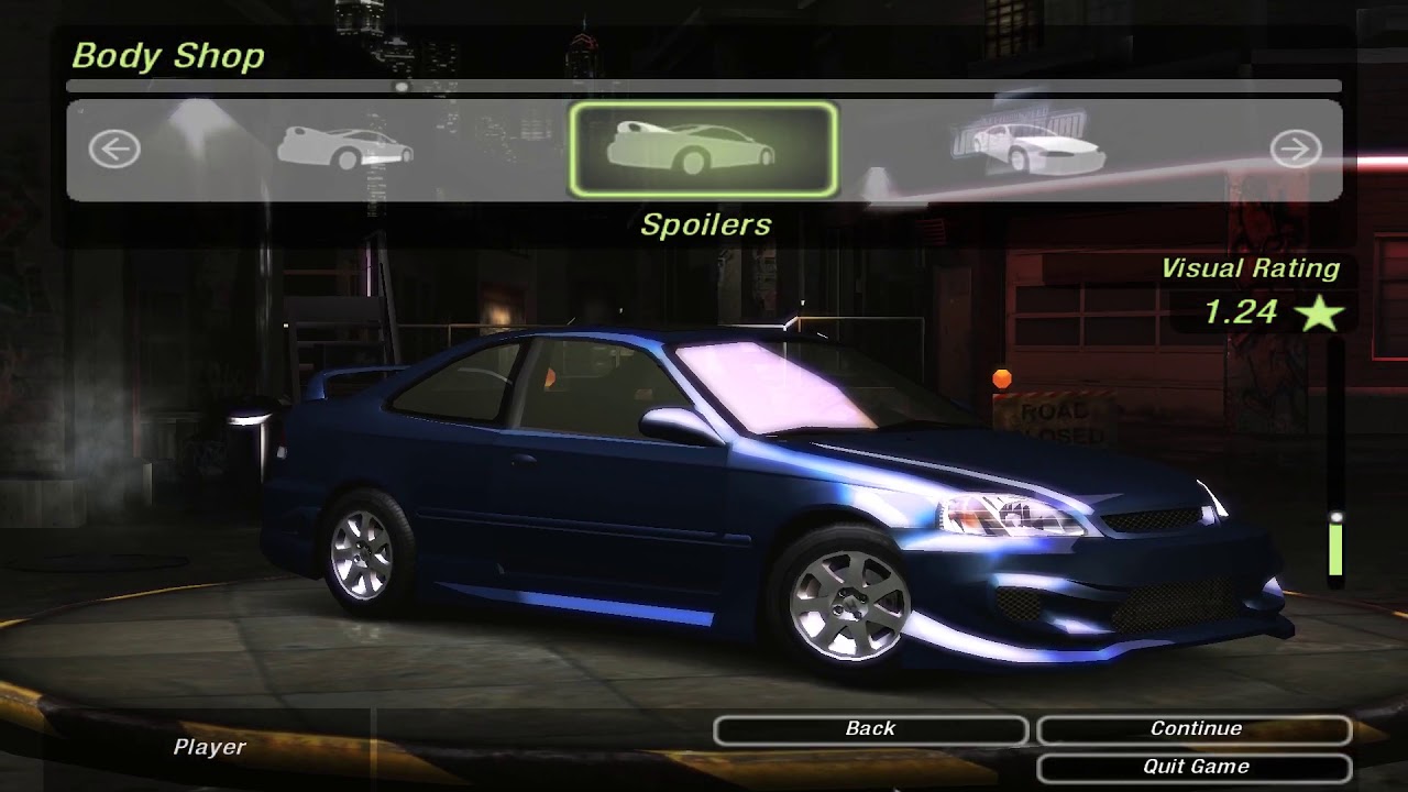 How to build a Fast and Furious Honda Civic in 2 minutes? (Need for Speed Underground 2)