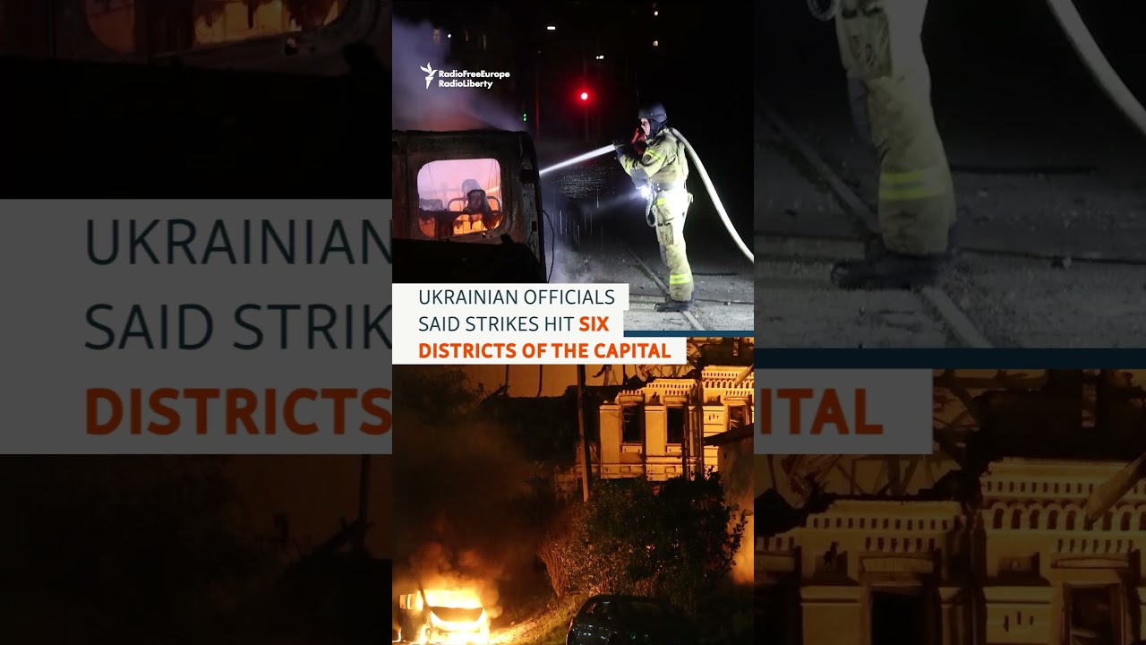 Russia Hits Kyiv In Massive Missile And Drone Attack #kyiv #attack #shorts