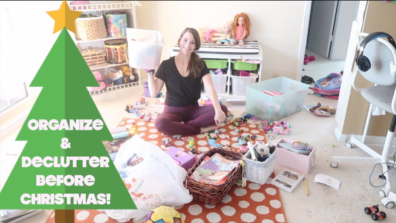 Huge Declutter and Organize With Me!  Making Room for Christmas Toys!