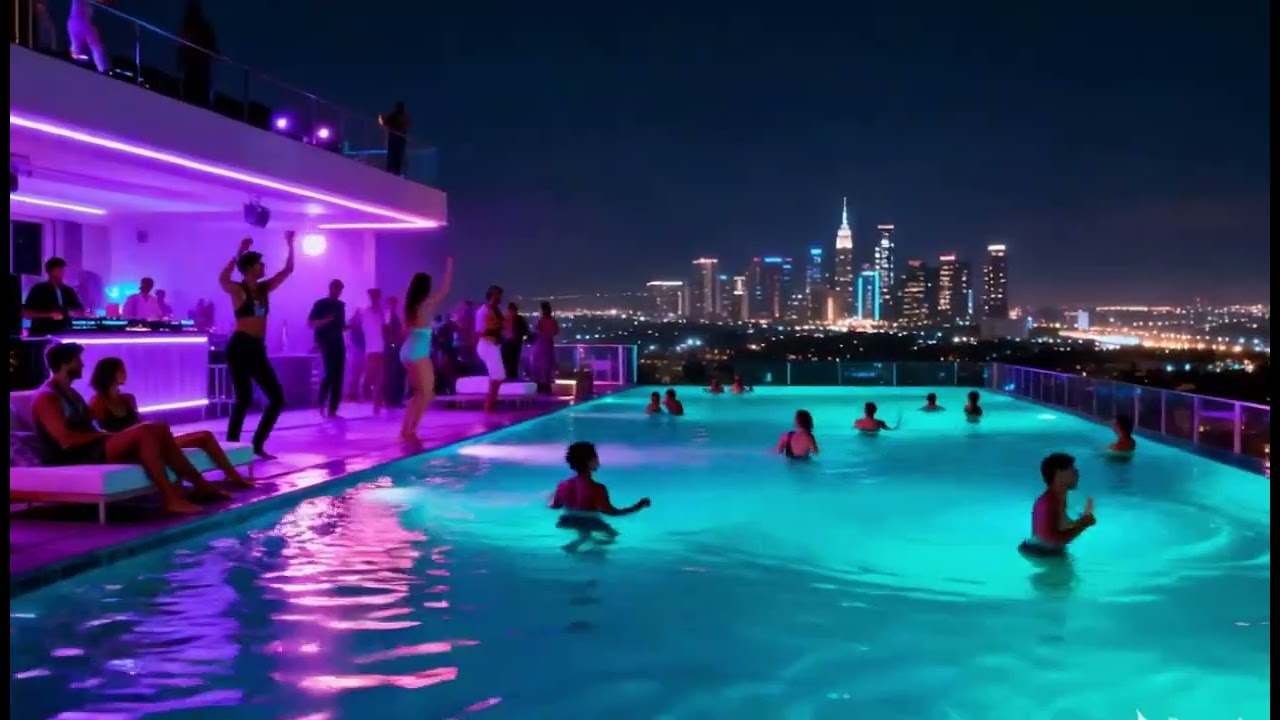 Aqua Bass Party | DJ Full Bass Beats in a Poolside Atmosphere