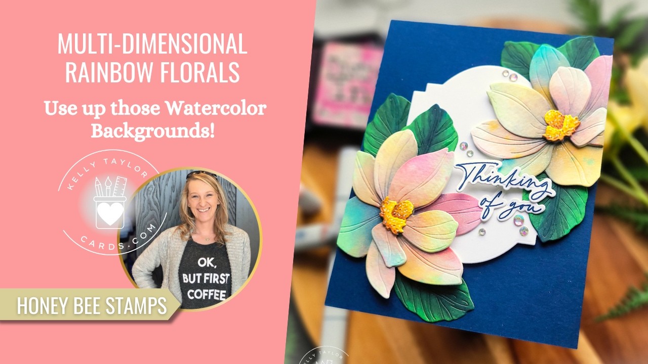 From Flat to Fabulous: Rainbow Watercolor Flowers with Copic Dimension: The Flu