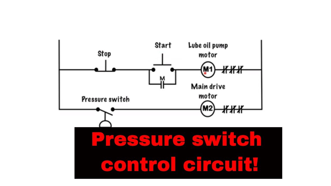 Pressure switch control circuit (Lube oil pump)