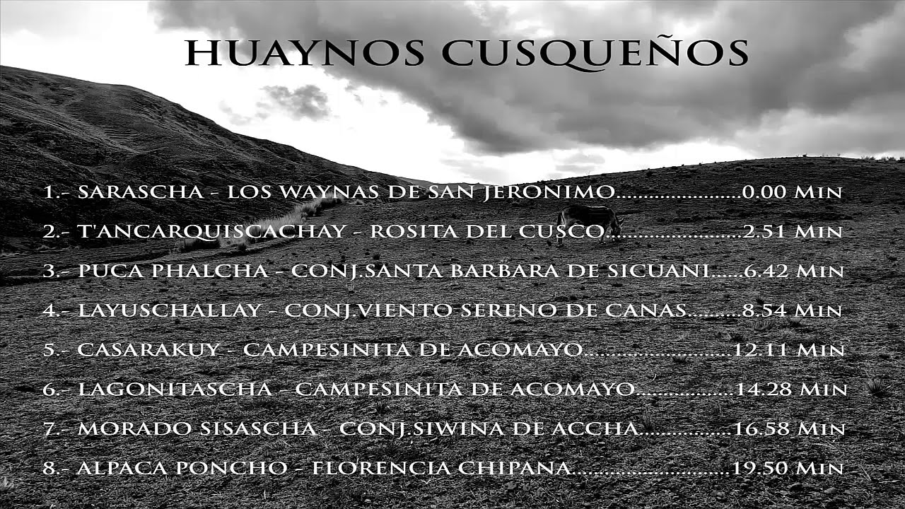 Mix Huaynos Cusqueños Antiguos - Imaninquicha