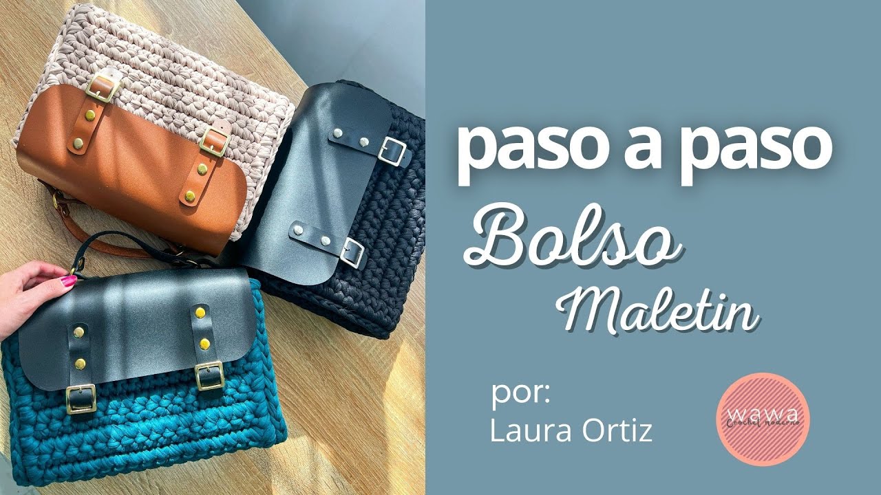 Bolso Maletín - Tutorial en Trapillo - paso a paso