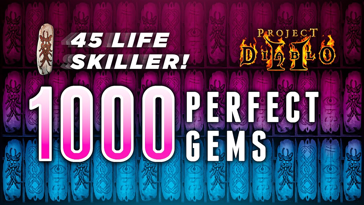 1000 P Gems - Выброшено 45 Life Skiller - Project Diablo 2 (PD2)