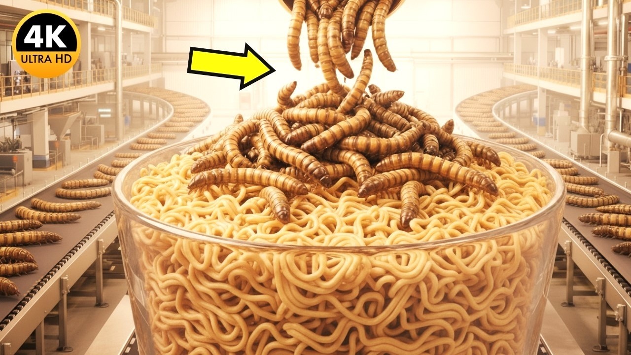 Inside A Modern Instant Noodle Factory | How Millions Of Worms Are Turned Into Instant Noodles