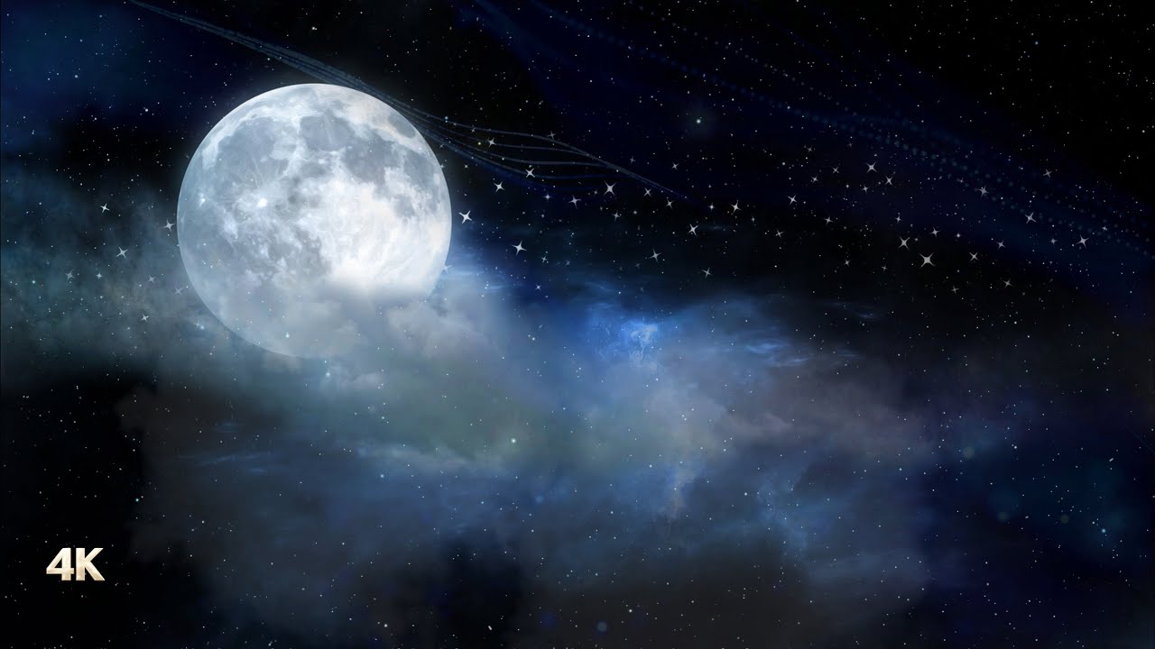 Au rythme d’une musique pour dormir, la lune glisse au cœur de la nuit