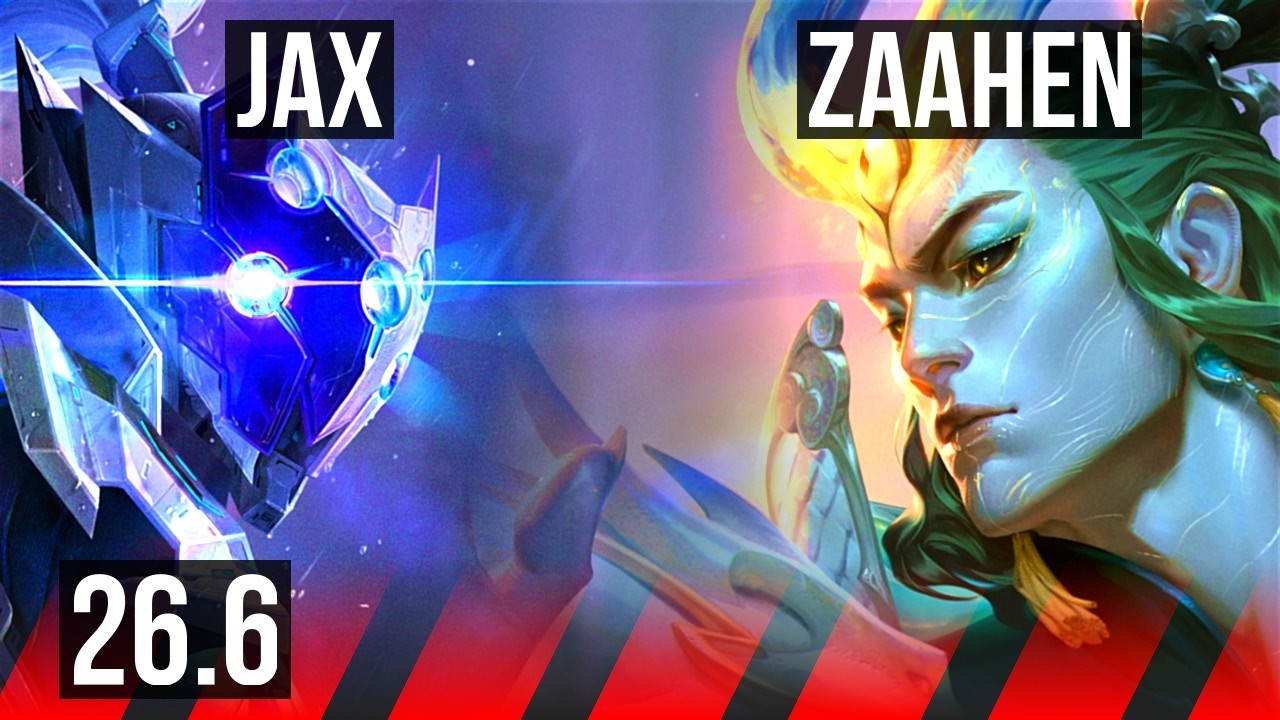 JAX vs ZAAHEN (TOP) | Good KDA: 7/1/5 | KR Master | 26.6