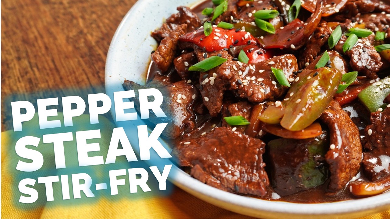The Best Pepper Steak Stir-Fry Recipe: 52g Protein in 20 Mins!