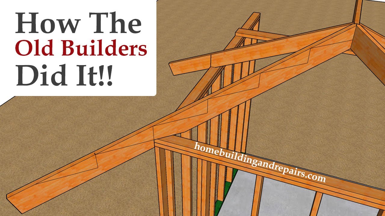 How To Layout Hip And Valley Rafters With Framing Square Step Off Method - Part One