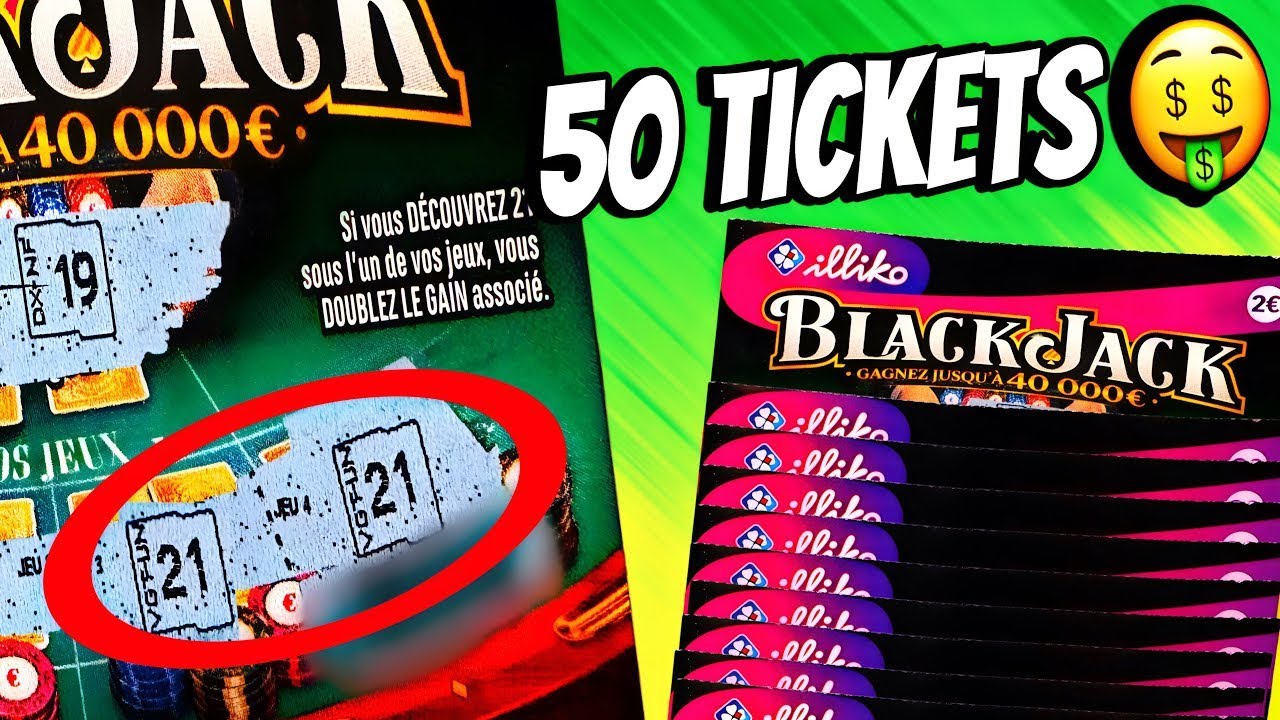 Grattage de 100&euro; de tickets BLACKJACK FDJ 🃏 50 tickets&hellip; et je craque en direct ! 😱💰