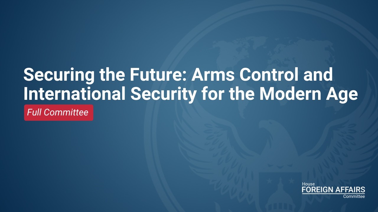 Securing the Future: Arms Control and International Security for the Modern Age