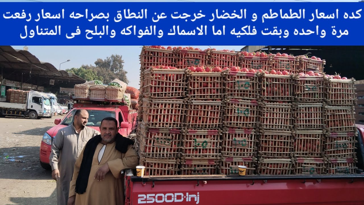 كده اسعار الطماطم و الخضار خرجت عن النطاق بصراحه اسعار رفعت مرة واحده وبقت فلكيه اما الاسماك ولفواكه