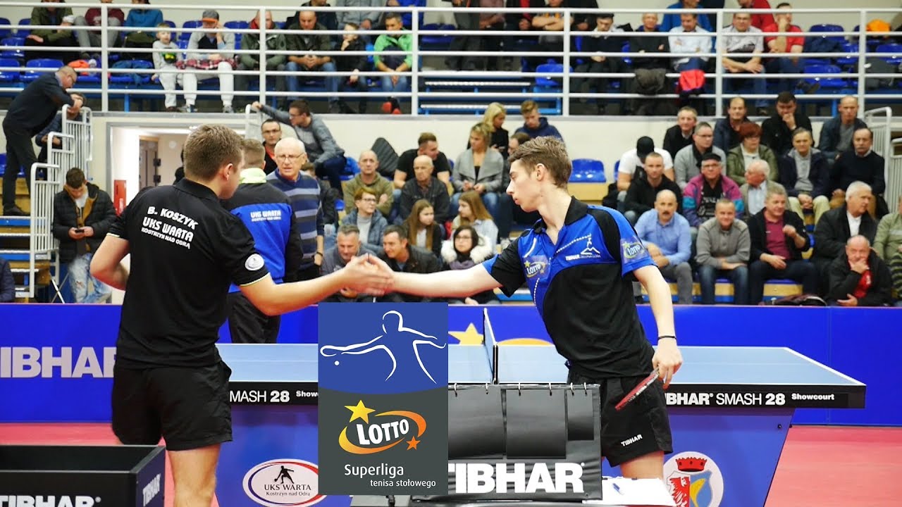 LOTTO Superliga. Relacja z meczu: Kostrzyn vs Zielona Góra. Tenis Stołowy