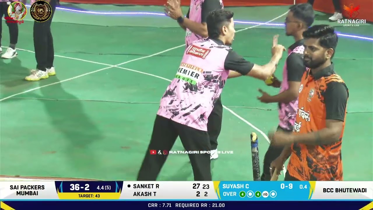 Last Over Thriller Btwn BCC Bhutewadi Vs Sai Packers Mumbai At GPL 2026