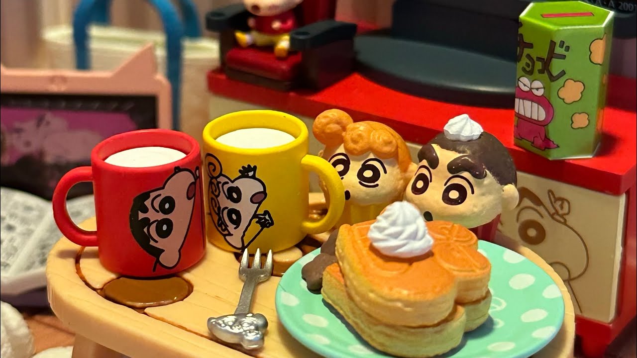 Re-ment リーメント Shinchan's room (2024) - UNBOXING