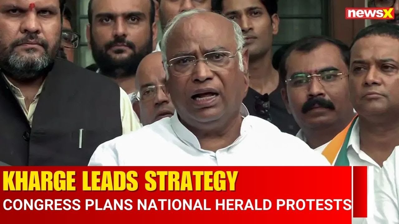 Mallikarjun Kharge Leads Congress Strategy Session on National Herald Case Protests | NewsX