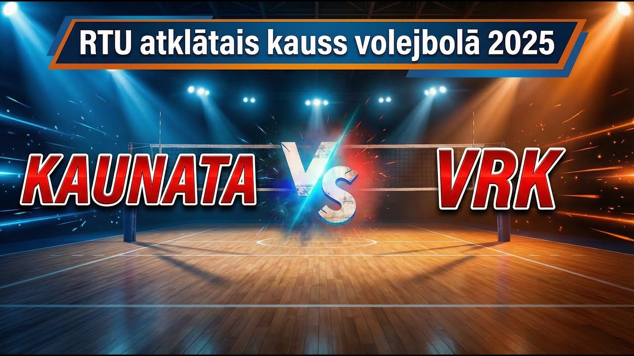 Kaunata VS VRK - RTU atklātais kauss volejbolā 2025 - 1/2 fināls