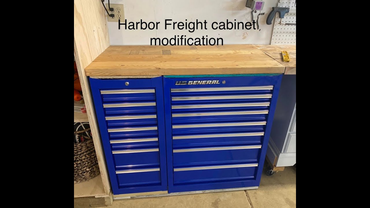 Garage tool cabinet mod Harbor Freight