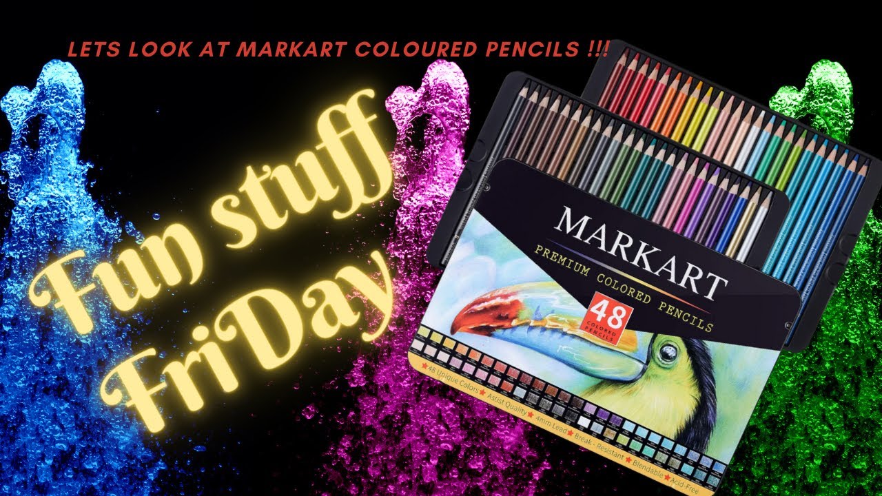 Fun Stuff Friday !!   Lets look at the Markart 48 colored Pencil Set !