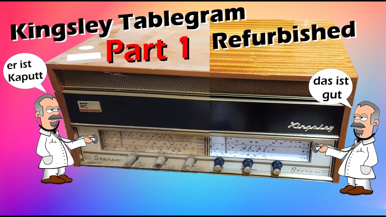 Реставрация проигрывателей Kingsley/Lincoln Tablegram RKR и Garrard 1000, 1960-е, часть 1