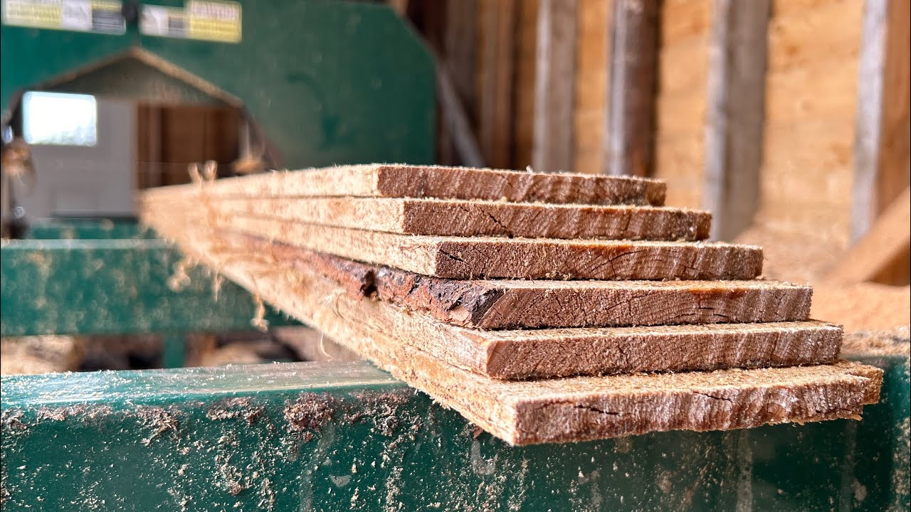 LOGS TO LUMBER! Milling LAP SIDING with NO JIG! Woodland Mills HM122