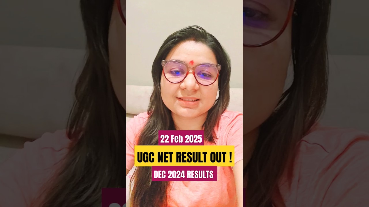 😮UGC NET December 2024 Result Out🚀 #shorts #ytshorts #ugcnet #shefalimishraugcnet