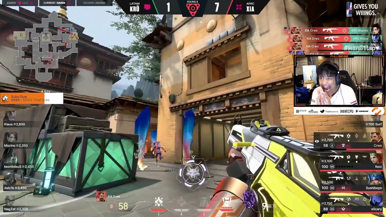 XIA Crws insane ACE in Valorant Champions 2022