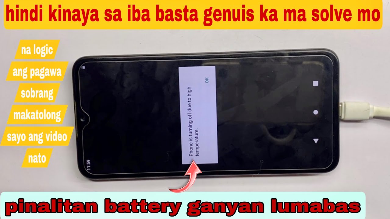 Hind na sana ito aabot dito kung Genuis ang unang gumawa issue phone is turning off due to high tem.