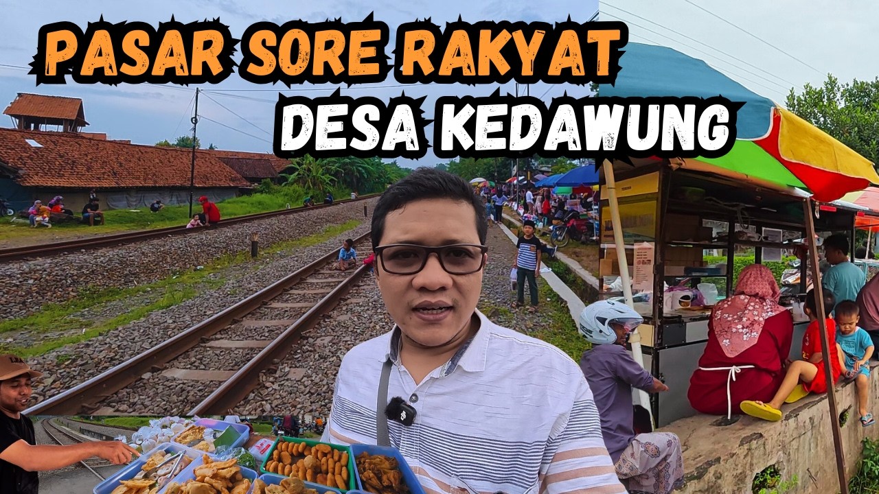 GAK NYANGKA! ADA PASAR RAMADHAN DEKAT REL KERETA API JUGA