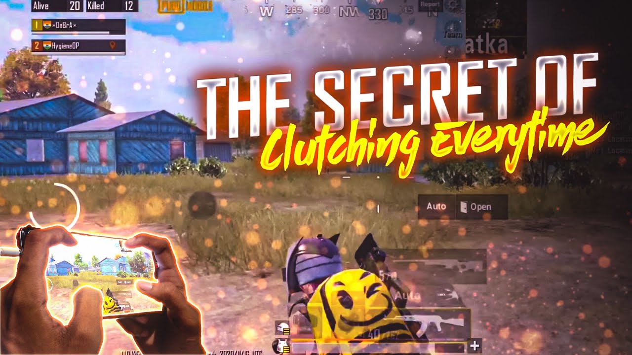The Secret Behind Clutching Everytime // Solo Vs Squad Gameplay // PUBG MOBILE // DeBrA