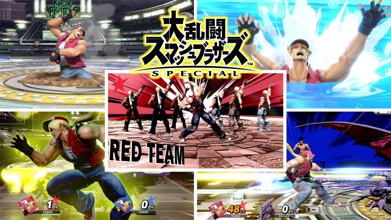スマブラspecial【switch】テリー4人切り札,チーム勝利,登場シーン,小顔バグ,その他いろいろモーション集まとめ スマブラスペシャル版 ニンテンドースイッチ