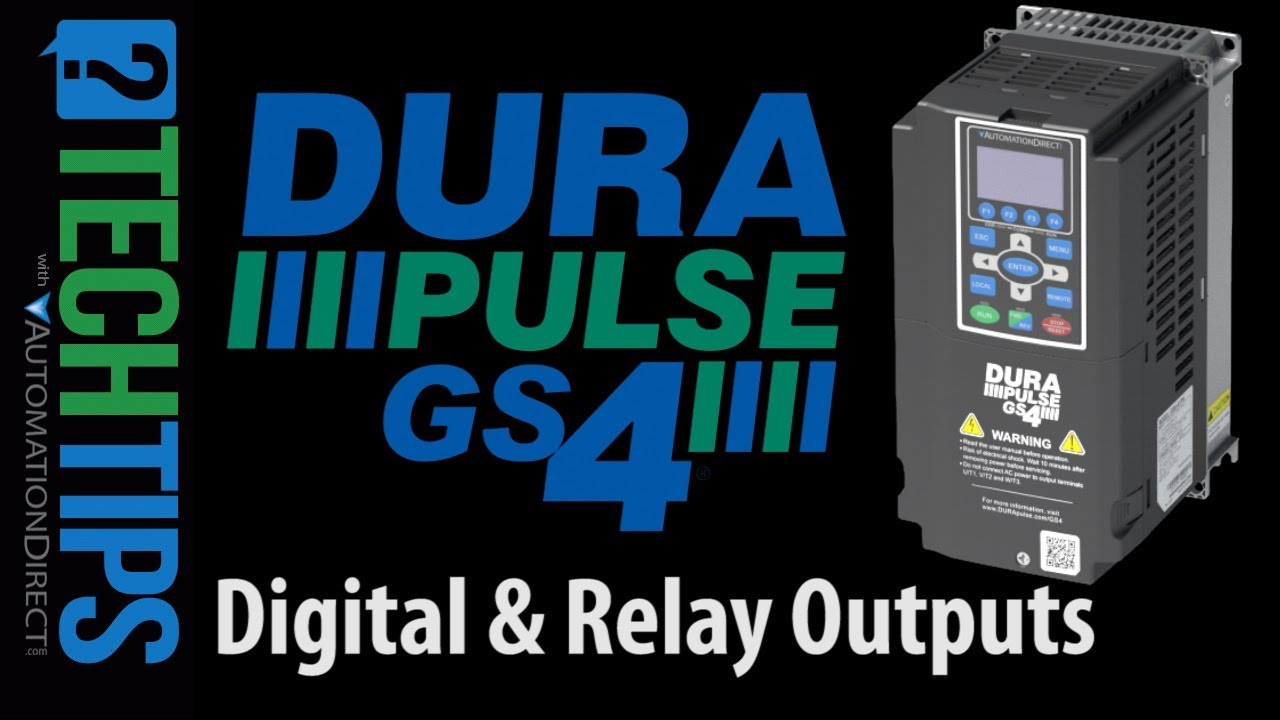 DURApulse GS4 VFD Digital Outputs from AutomationDirect