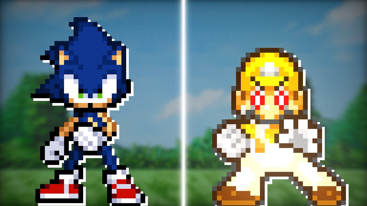 Sonic.TH VS Fleetway Mario [Анимация Sticknodes]