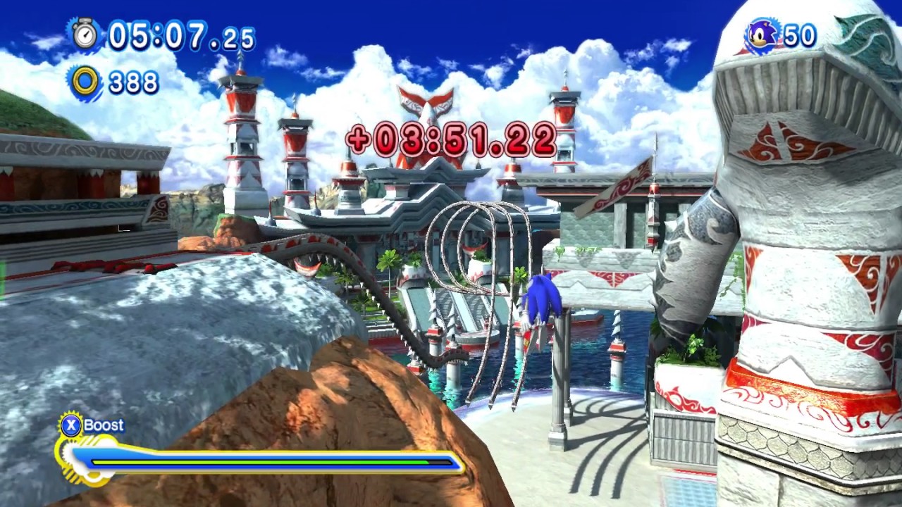 Sonic Generations Seaside Hill Act2 Ring Attack