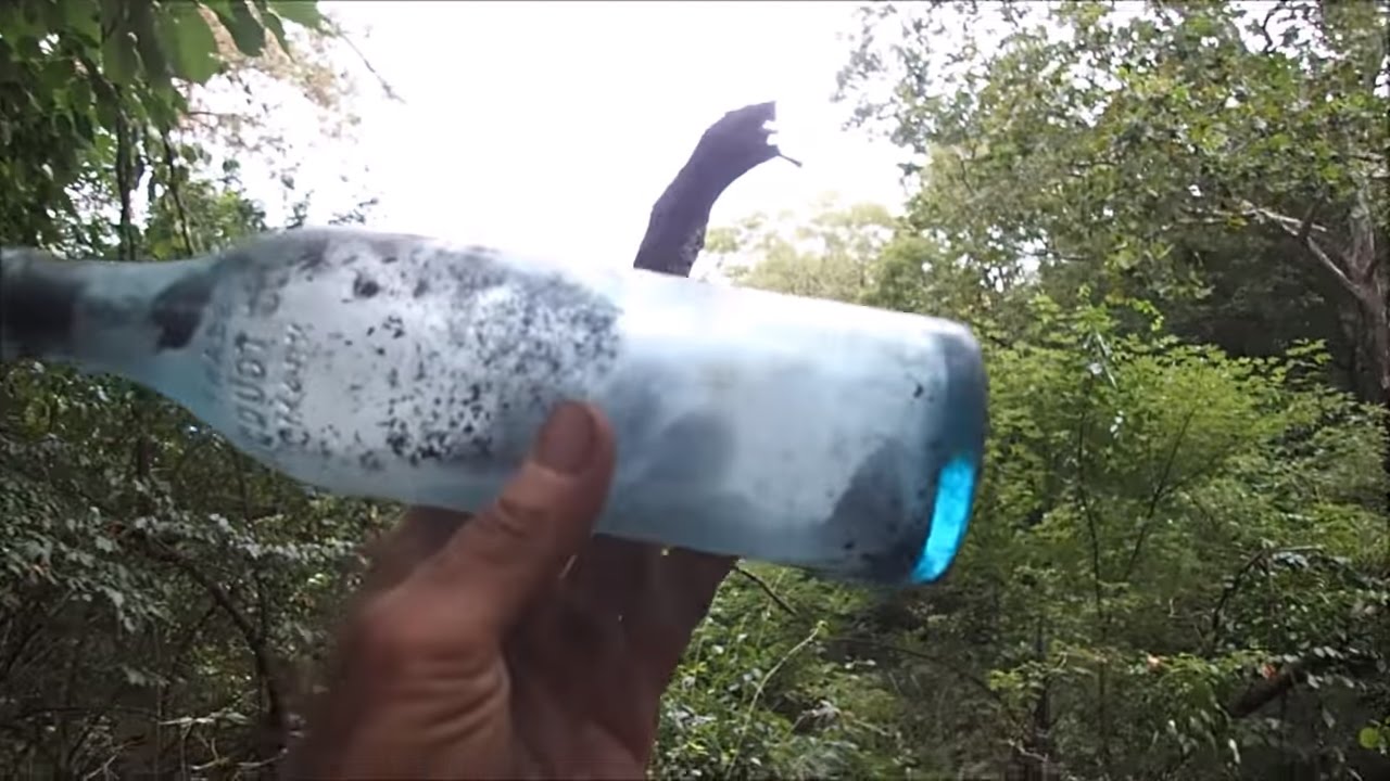 Collecting Bottles From The Land