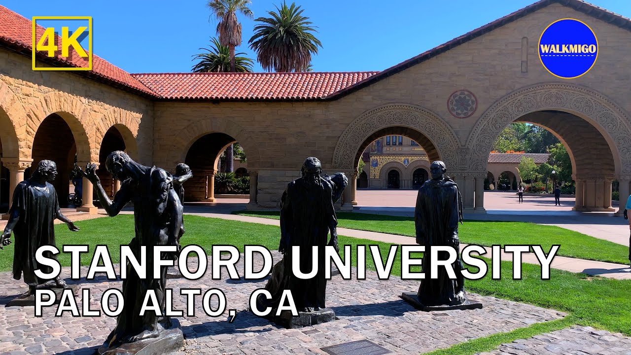 Stanford University - Walking Tour | Ambience of Stanford University | Palo Alto | California | 4K