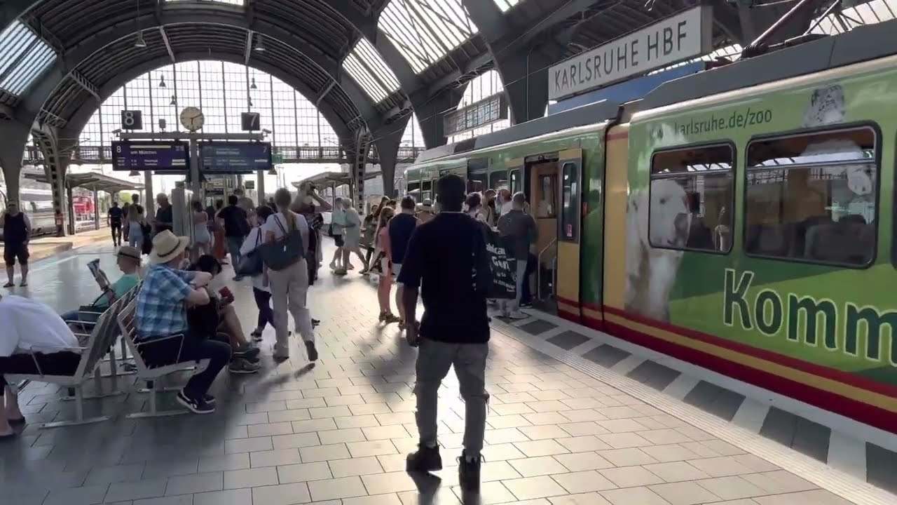 Karlsruhe S-Bahn S31 arriving to Karlsruhe HBF | Karlsruhe Tram Train