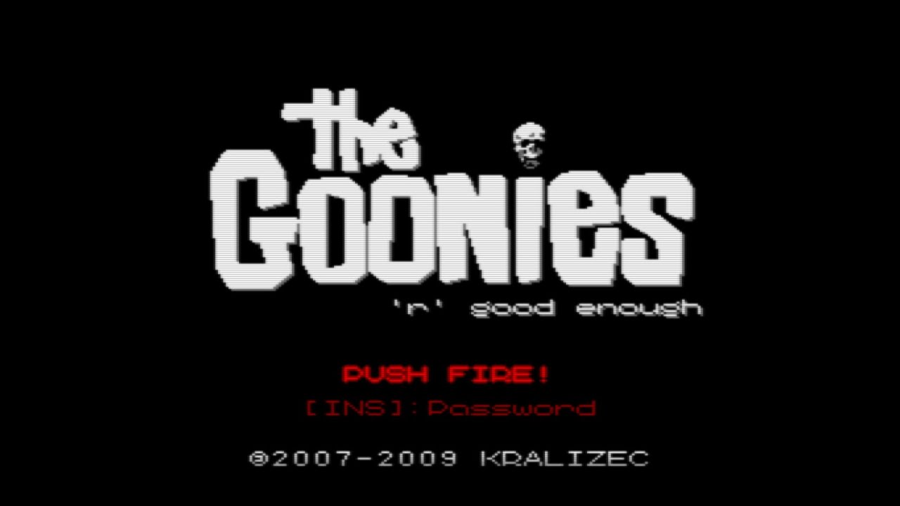 The Goonies 'R' Good Enough (Kralizec's goodbye present). MSX2/SCC. Kralizec 2010. Full Playthrough