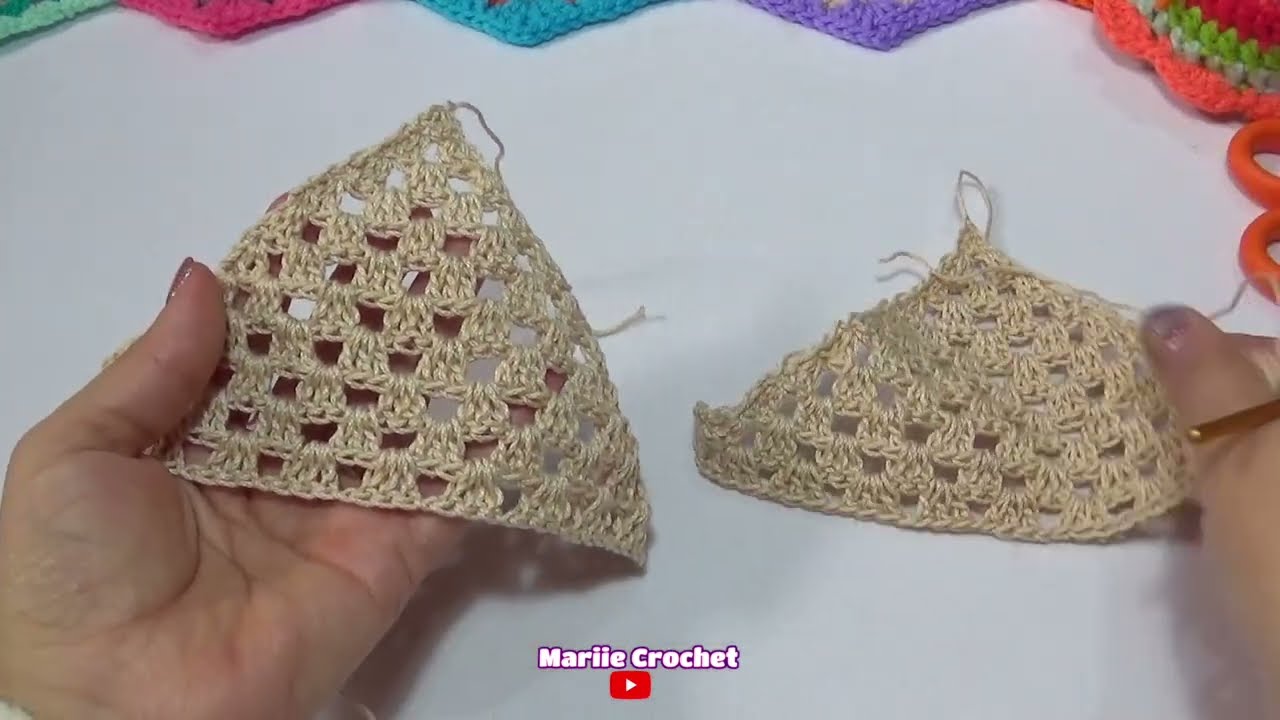 ESTA BLUSA TEJIDA CON TRIANGULO GRANNY  !!!! 🙀🙀