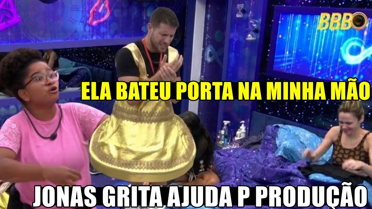 MILENA BATE PORTA NA MÃO DE JONAS Q SAI GRITANDO PEDINDO SOCORRO P PRODUÇÃO