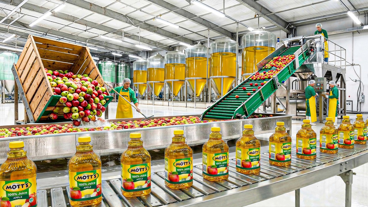 How Apple Juice Is Made In Factory
