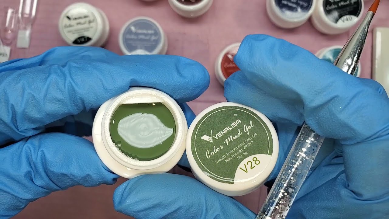 Swatch with me. Vanalisa Mud Gels swatches.