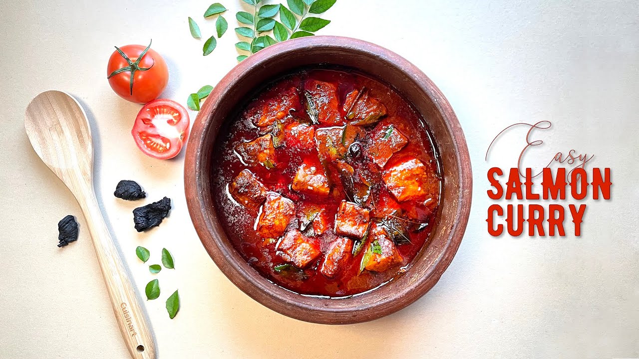 Easy Kerala Style Salmon Curry (w/English subtitles) 🌿🍅👩🏽‍🍳