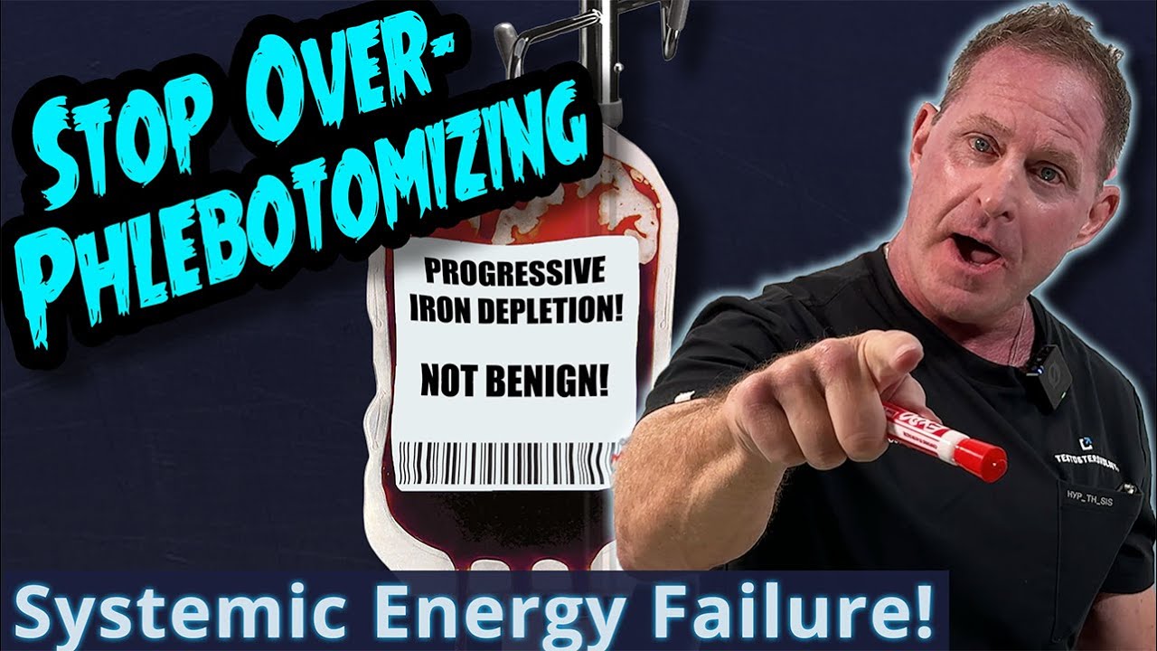 STOP Over-Phlebotomizing! Progressive Iron Depletion - NOT Benign: Systemic Energy Failure!